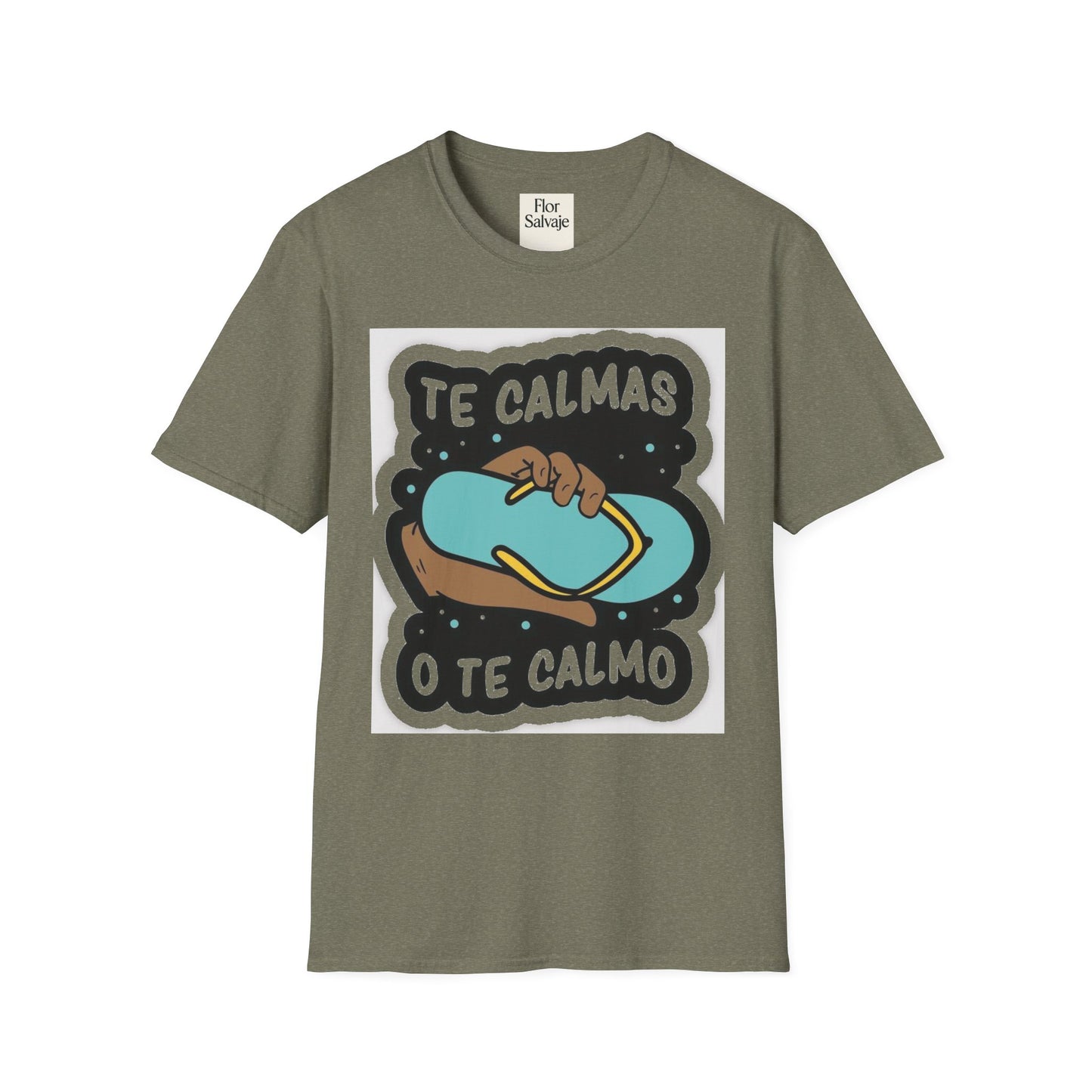 Relaxing Vibes Unisex Softstyle T-Shirt - 'Te Calmas O Te Calmo' Design