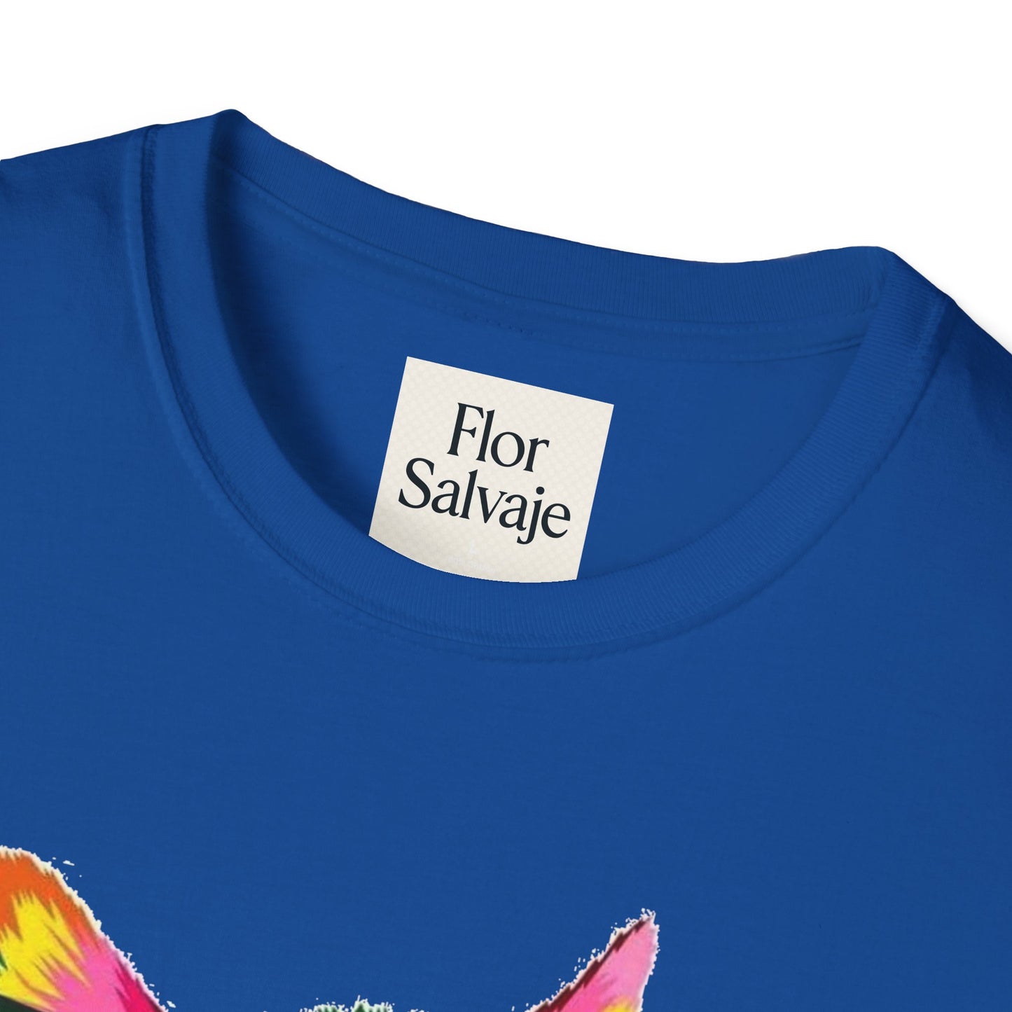 Colorful Cat Love Unisex T-Shirt - Softstyle Design for Animal Lovers