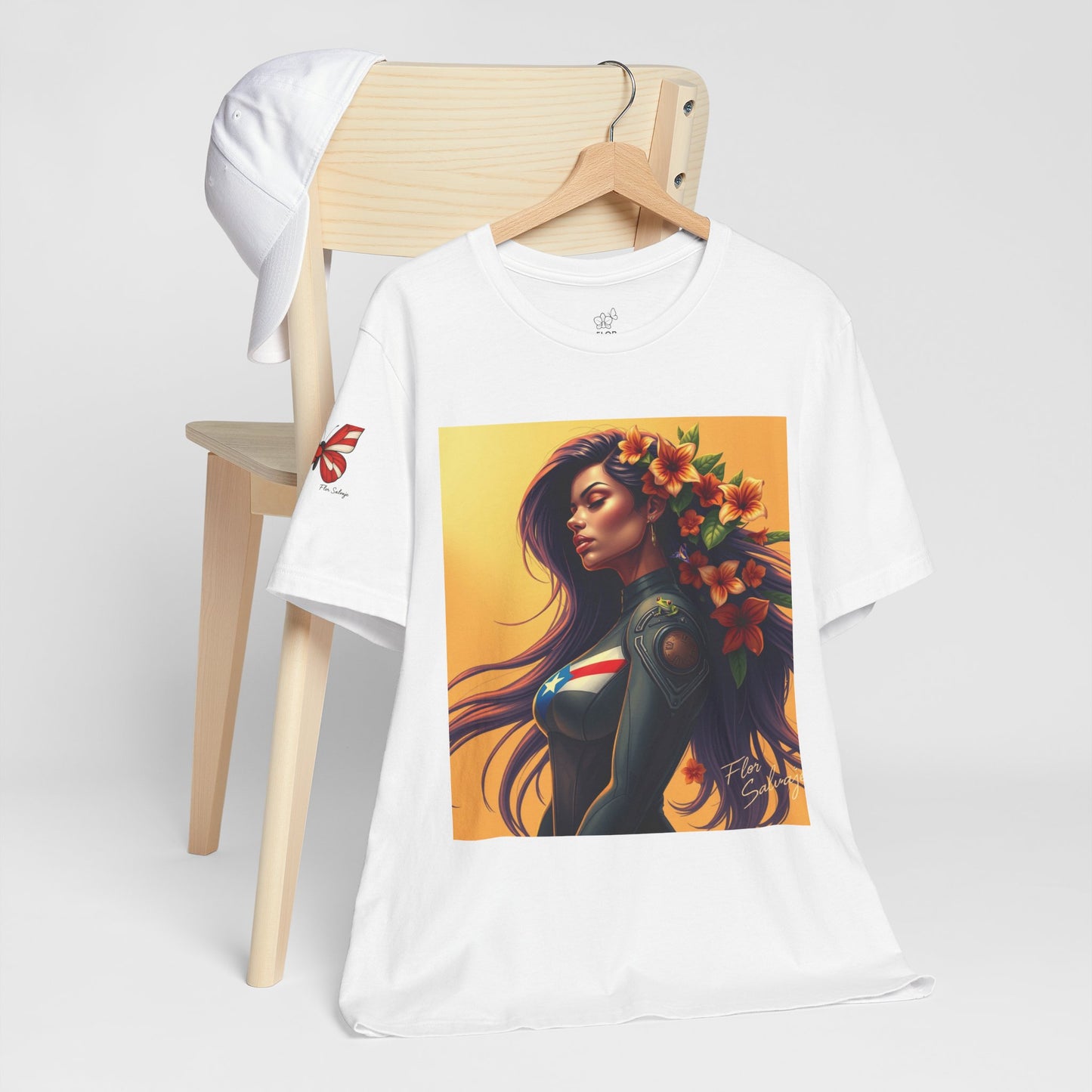 Floral Empowerment Tee: Stylish Unisex Short Sleeve, Perfect Gift for All Occasions, Casual Wear, Nature Lover, Art Enthusiasts