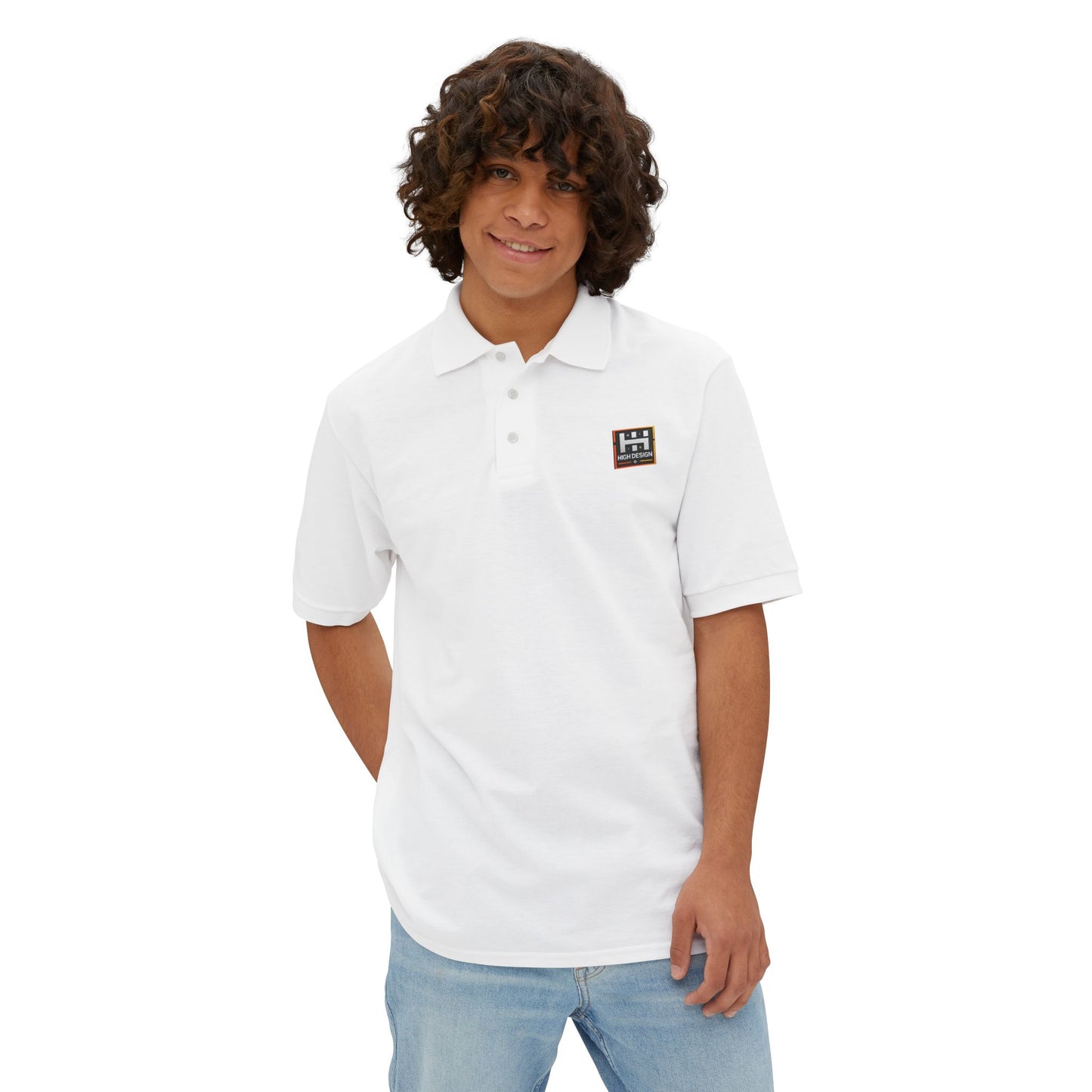High Design Men's Piqué Polo -Casual Wear for Every Occasion
