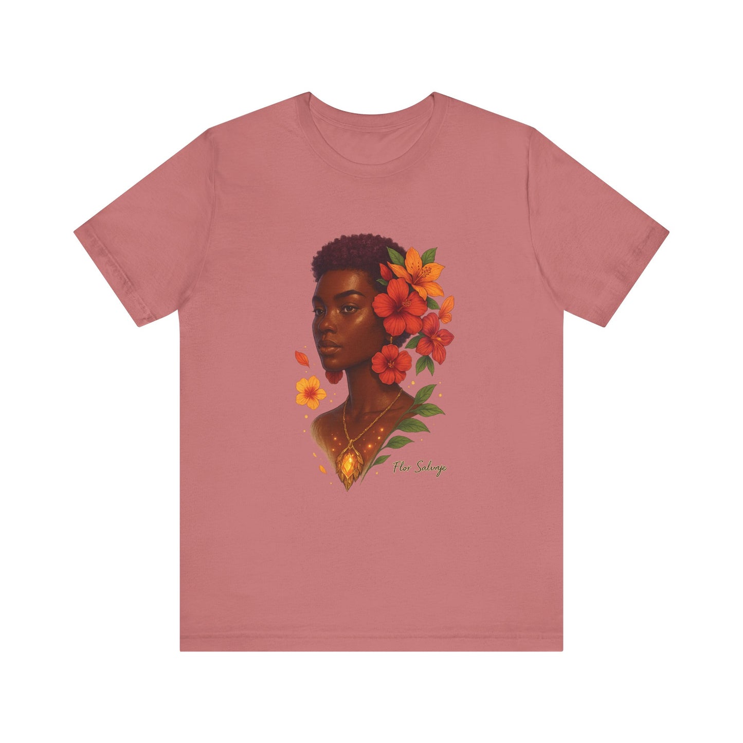 Floral Soul Unisex Tee, Inspirational T-Shirt, Gift for Her, Summer Outfit, Artistic Apparel, Unique Graphic Tee