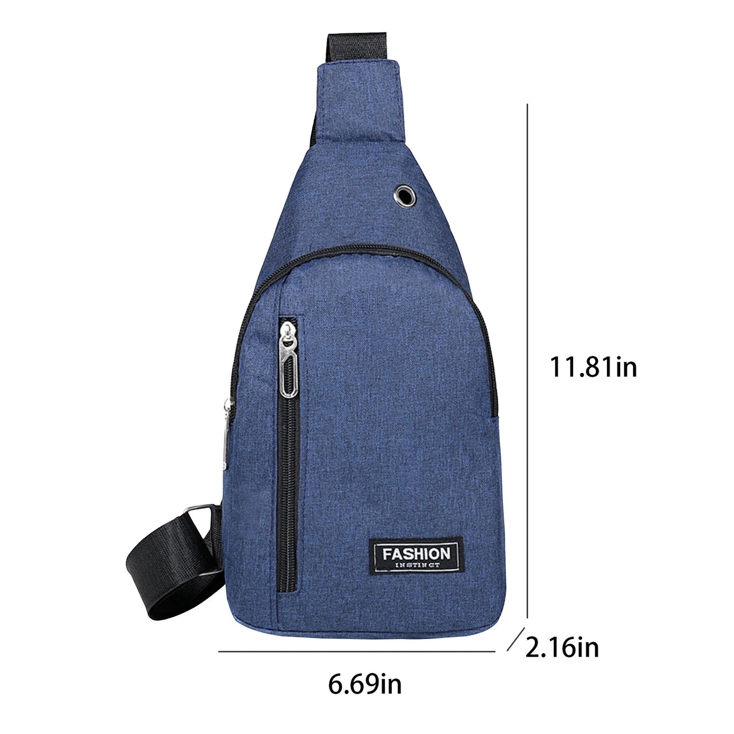 School Supplies Crossbody Bag Chest Bag Shoulder Backpack with USB Charging Hole and Headphone Hole a Surprising Little Gift for Boyfriend or Girlfriend