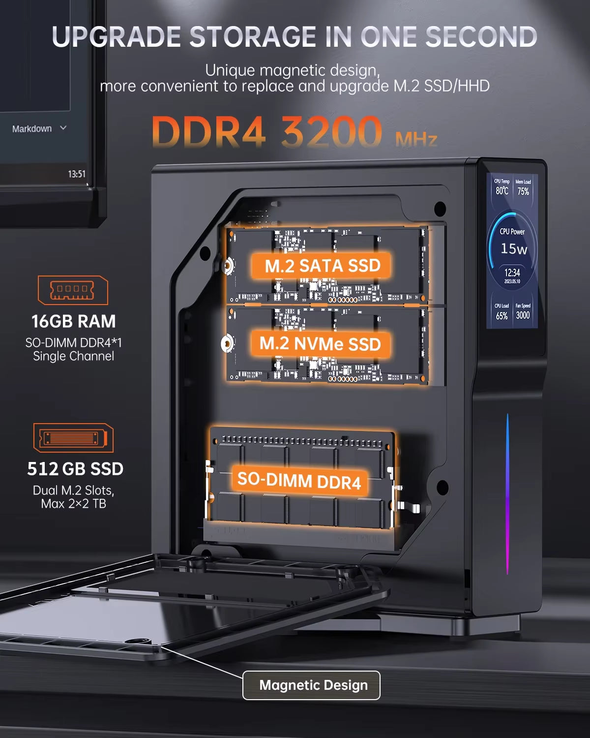 S1 Alder Lake N97 MINI PC Twin Lake N150 DDR4 3200Mhz 16GB 512GB SSD Win11 WIFI6 BT5.2 MINI PC Gamer Computer VS N100