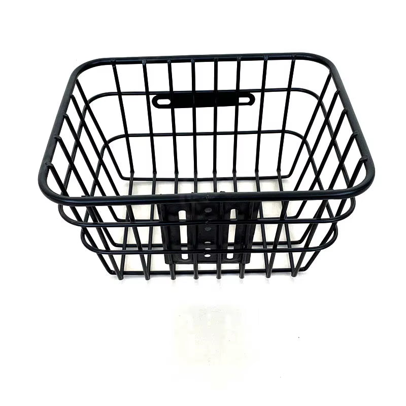 Stainless Head Handle Basket for Electric Scooter Bike Front Rear Storage Basket Mountain Bike Basket with Mounting Bracket