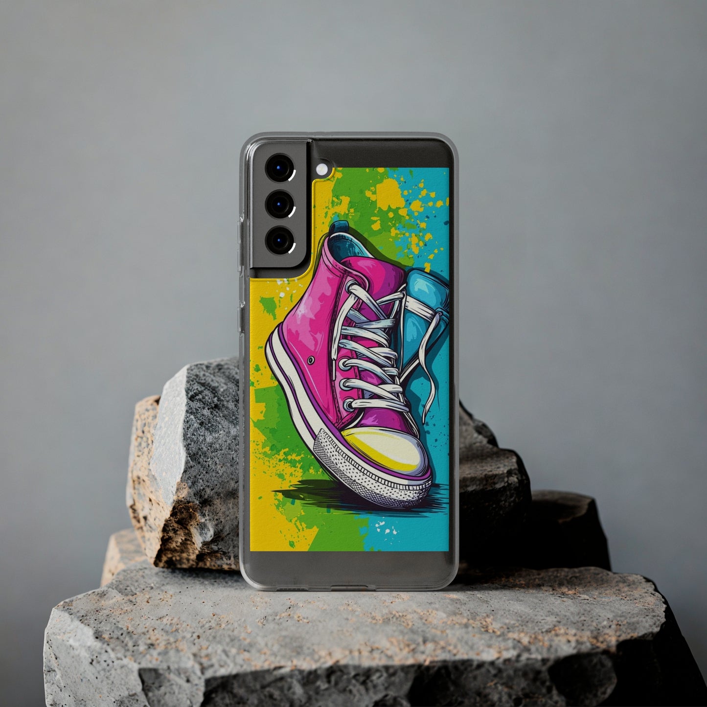 Colorful Sneakers Phone Case - Trendy Soft Phone Cases for Teens, Gifts for Her, Skateboard Accessories, Birthday Present, Fun Tech Gear