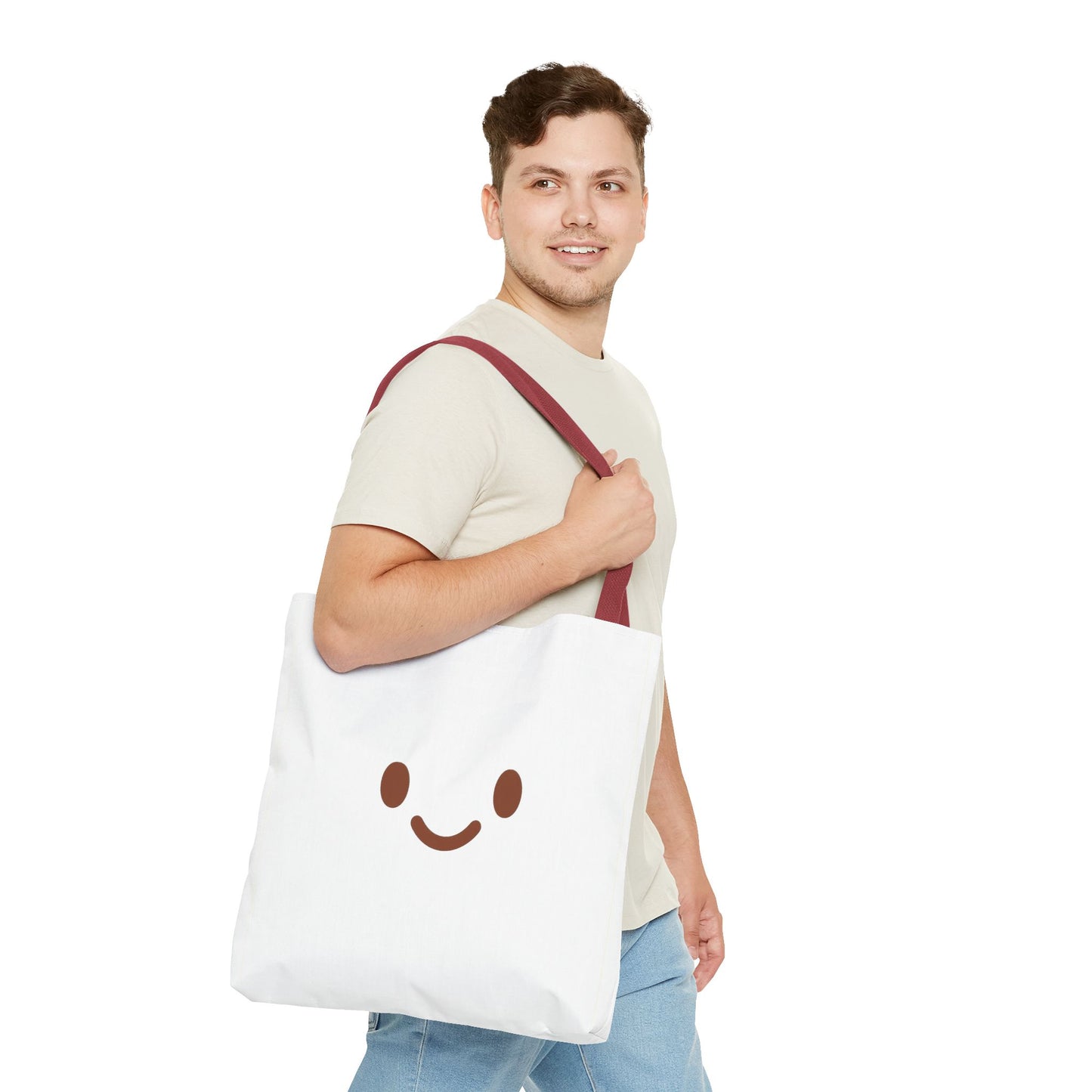 Cute Smiley Face Tote Bag - Perfect for Everyday Use