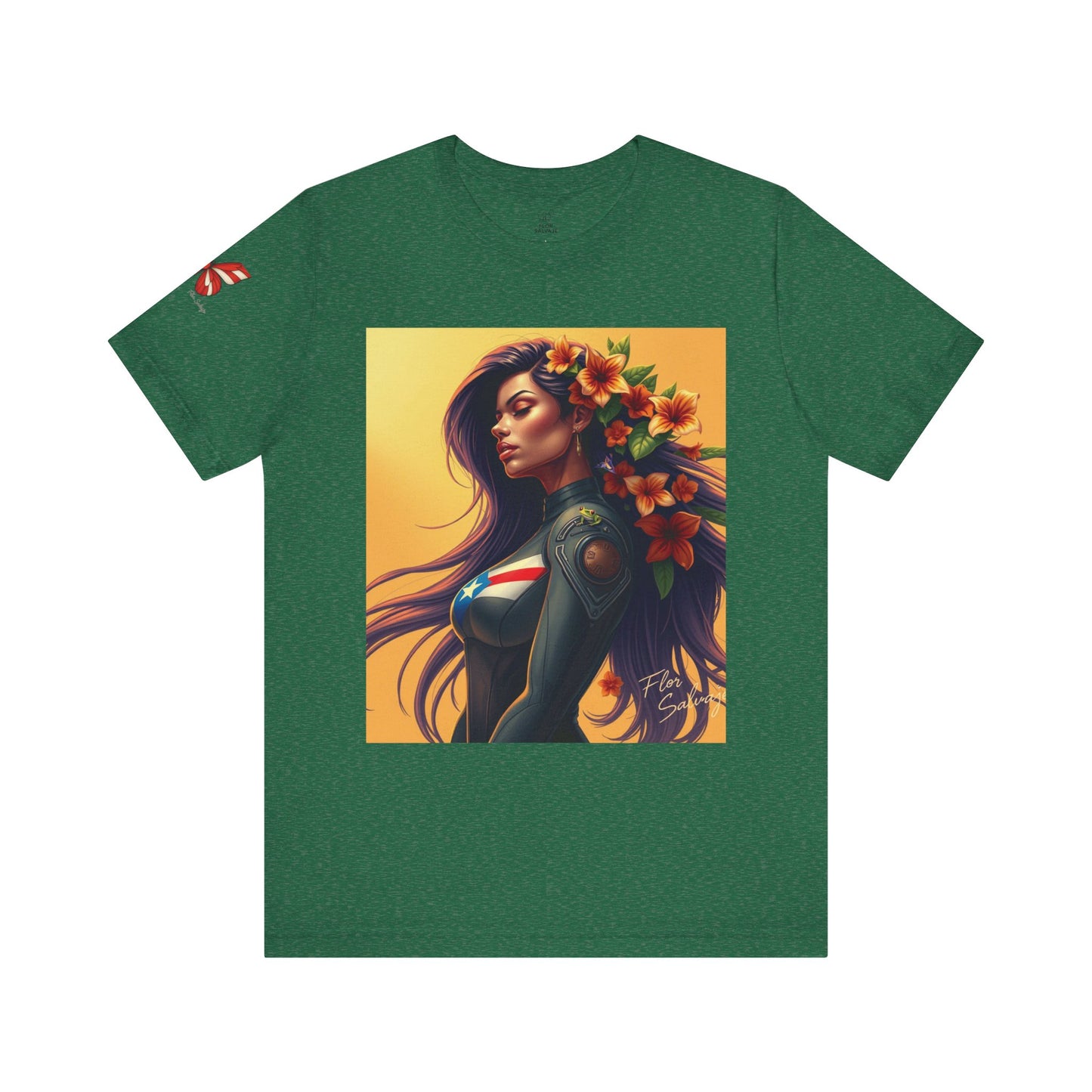 Floral Empowerment Tee: Stylish Unisex Short Sleeve, Perfect Gift for All Occasions, Casual Wear, Nature Lover, Art Enthusiasts
