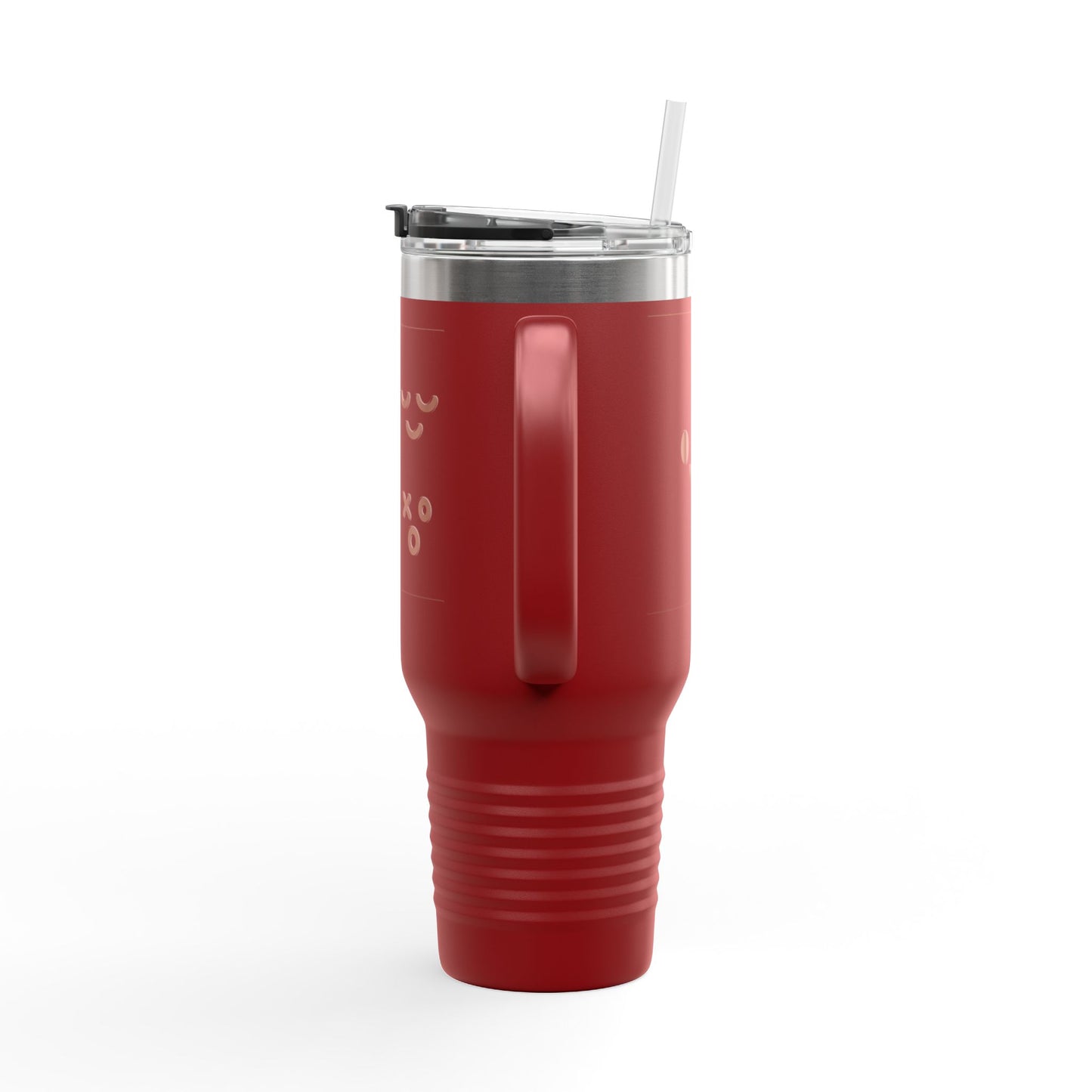 40oz Insulated Travel Mug with Cute Emoji Faces