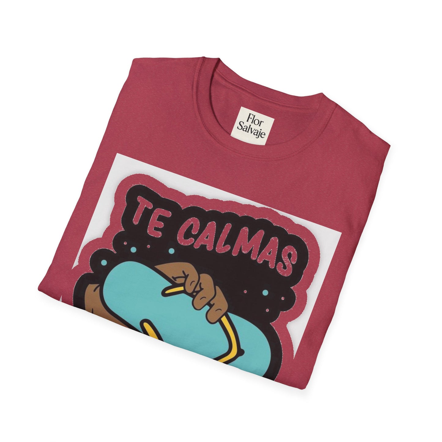 Relaxing Vibes Unisex Softstyle T-Shirt - 'Te Calmas O Te Calmo' Design