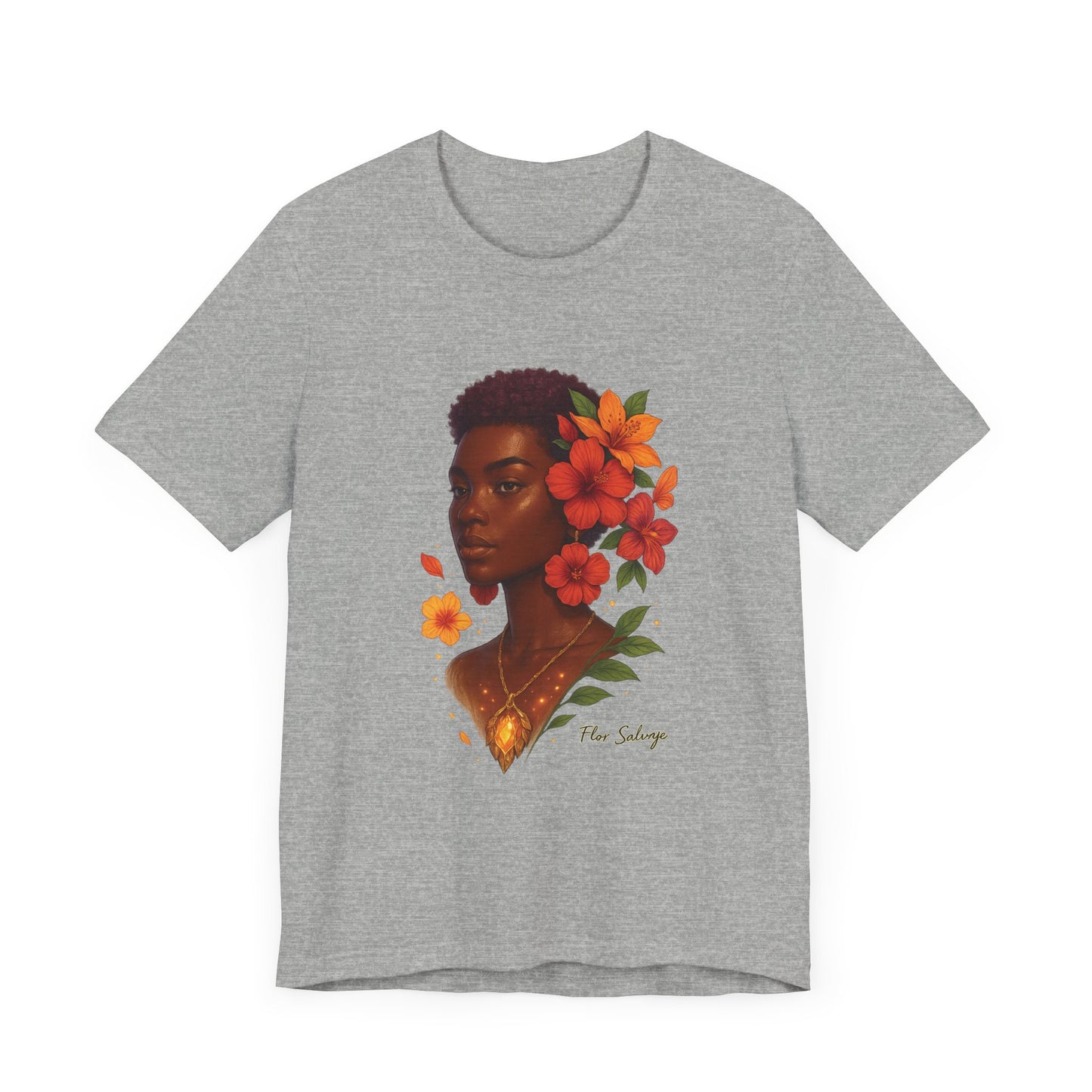 Floral Soul Unisex Tee, Inspirational T-Shirt, Gift for Her, Summer Outfit, Artistic Apparel, Unique Graphic Tee
