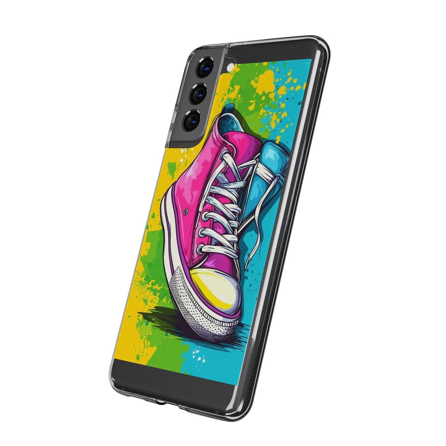 Colorful Sneakers Phone Case - Trendy Soft Phone Cases for Teens, Gifts for Her, Skateboard Accessories, Birthday Present, Fun Tech Gear