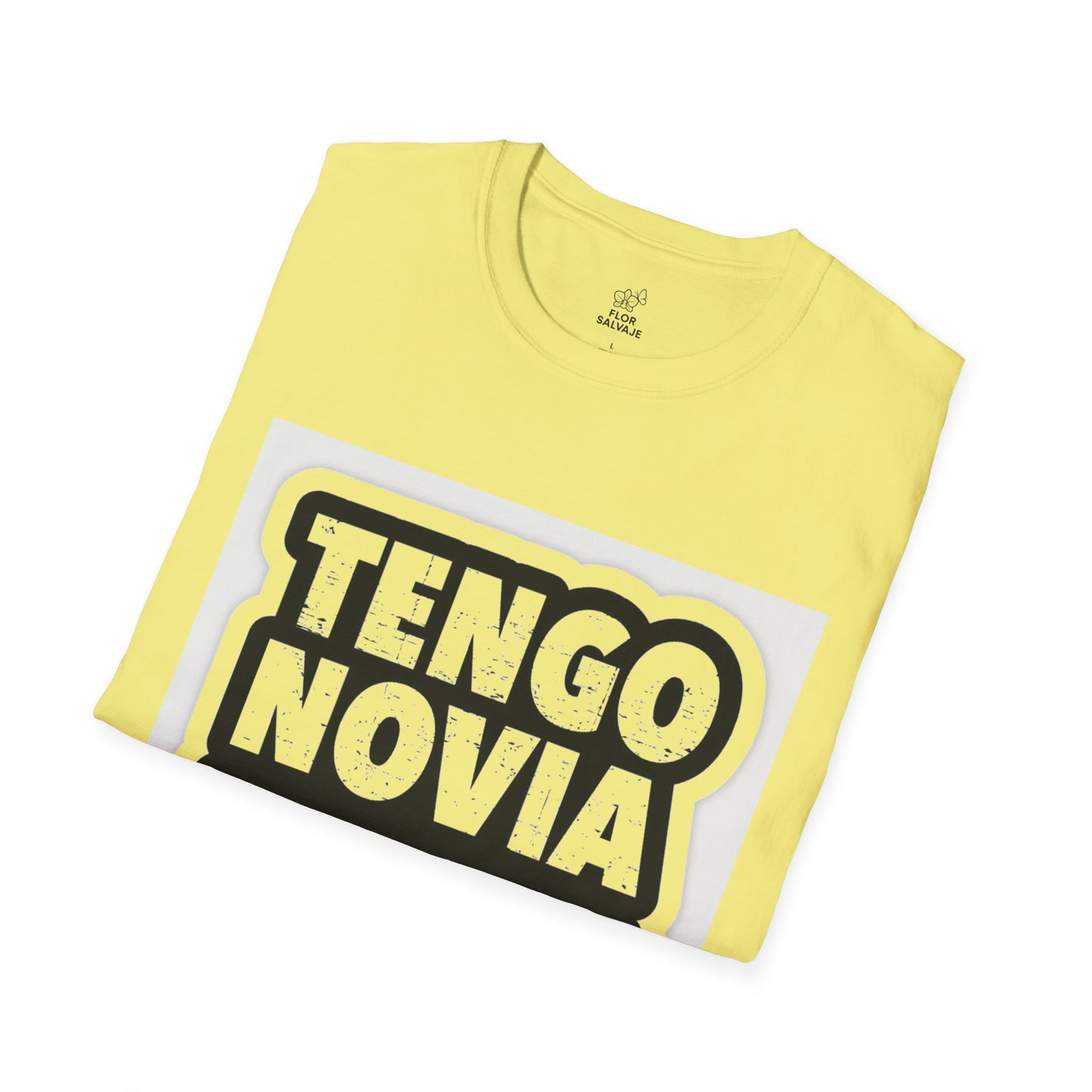 Unisex Funny T-Shirt - Tengo Novia, Playful Apparel for Couples, Perfect Gift for Anniversaries, Casual Wear, Unique Statement Tee
