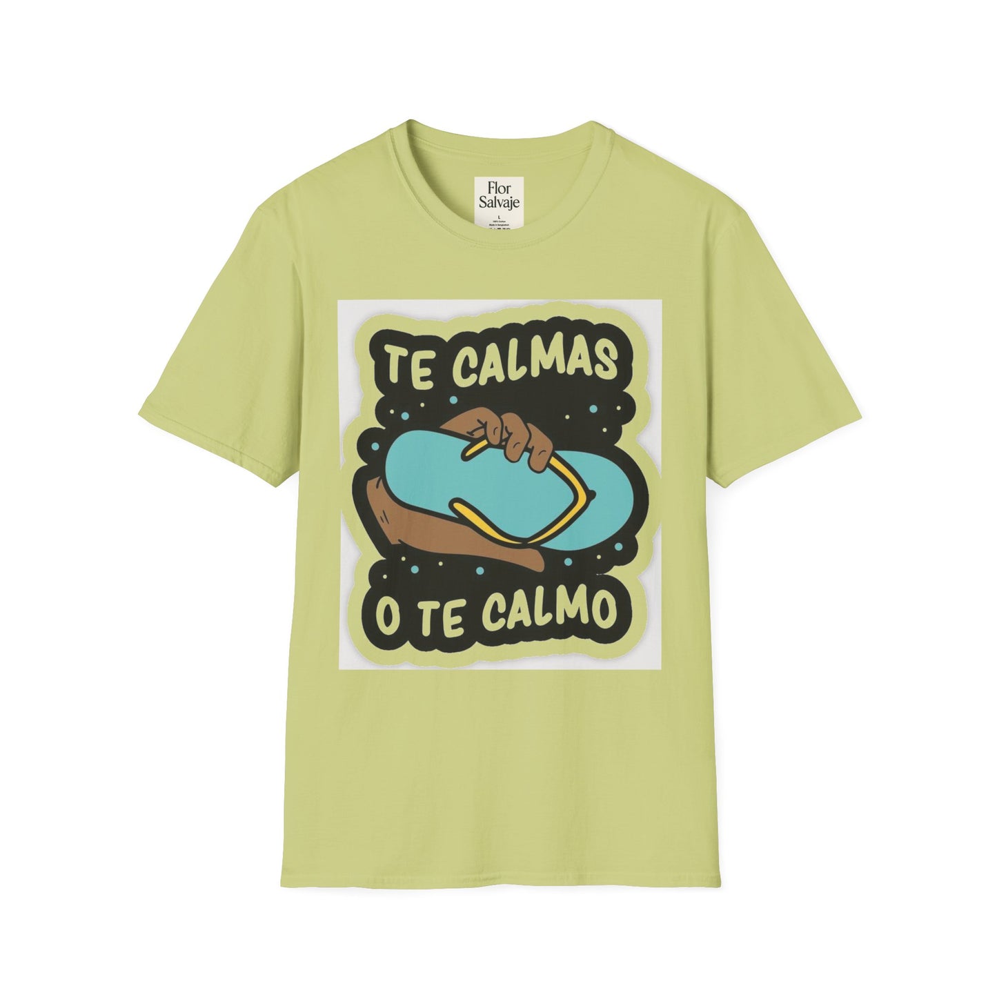 Relaxing Vibes Unisex Softstyle T-Shirt - 'Te Calmas O Te Calmo' Design