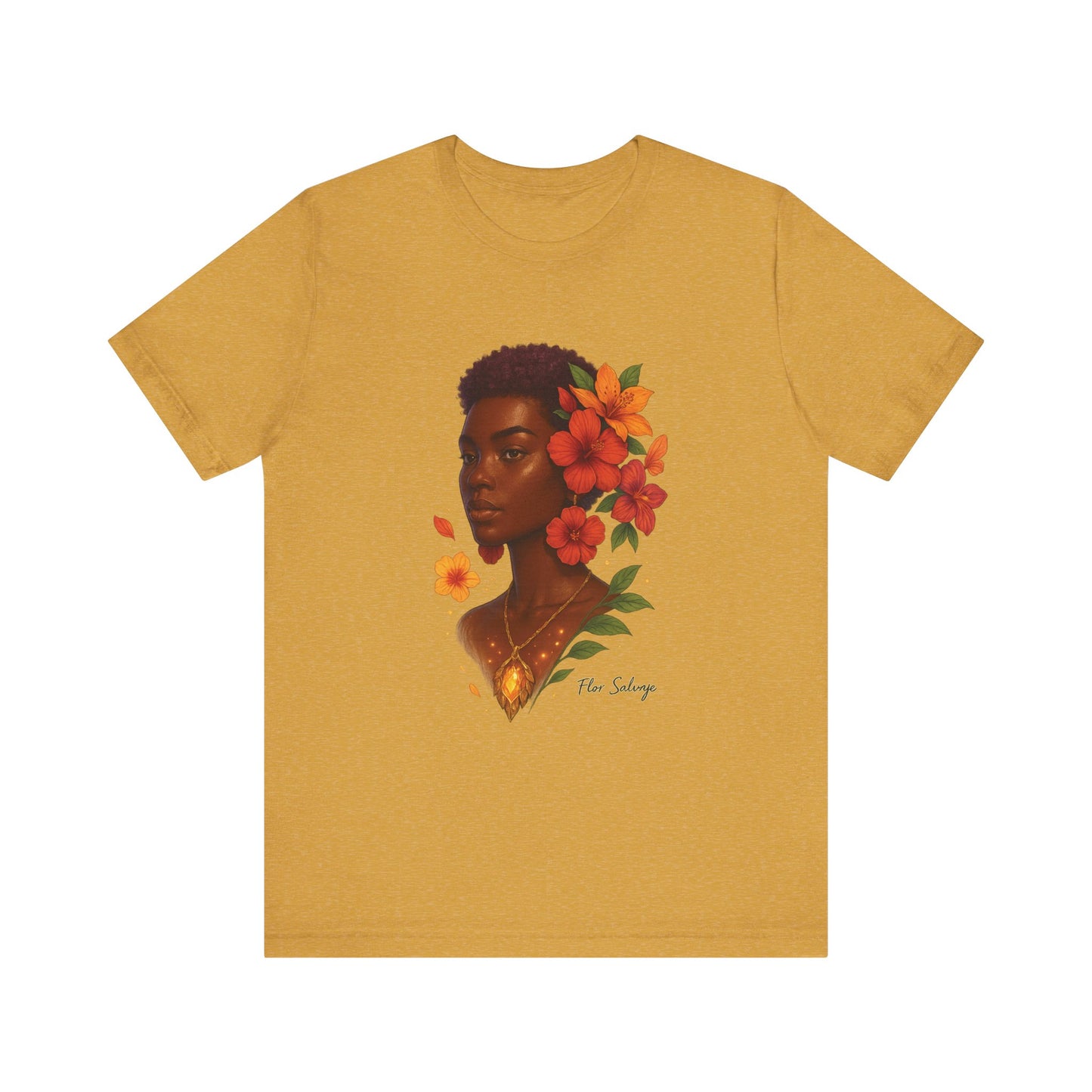 Floral Soul Unisex Tee, Inspirational T-Shirt, Gift for Her, Summer Outfit, Artistic Apparel, Unique Graphic Tee