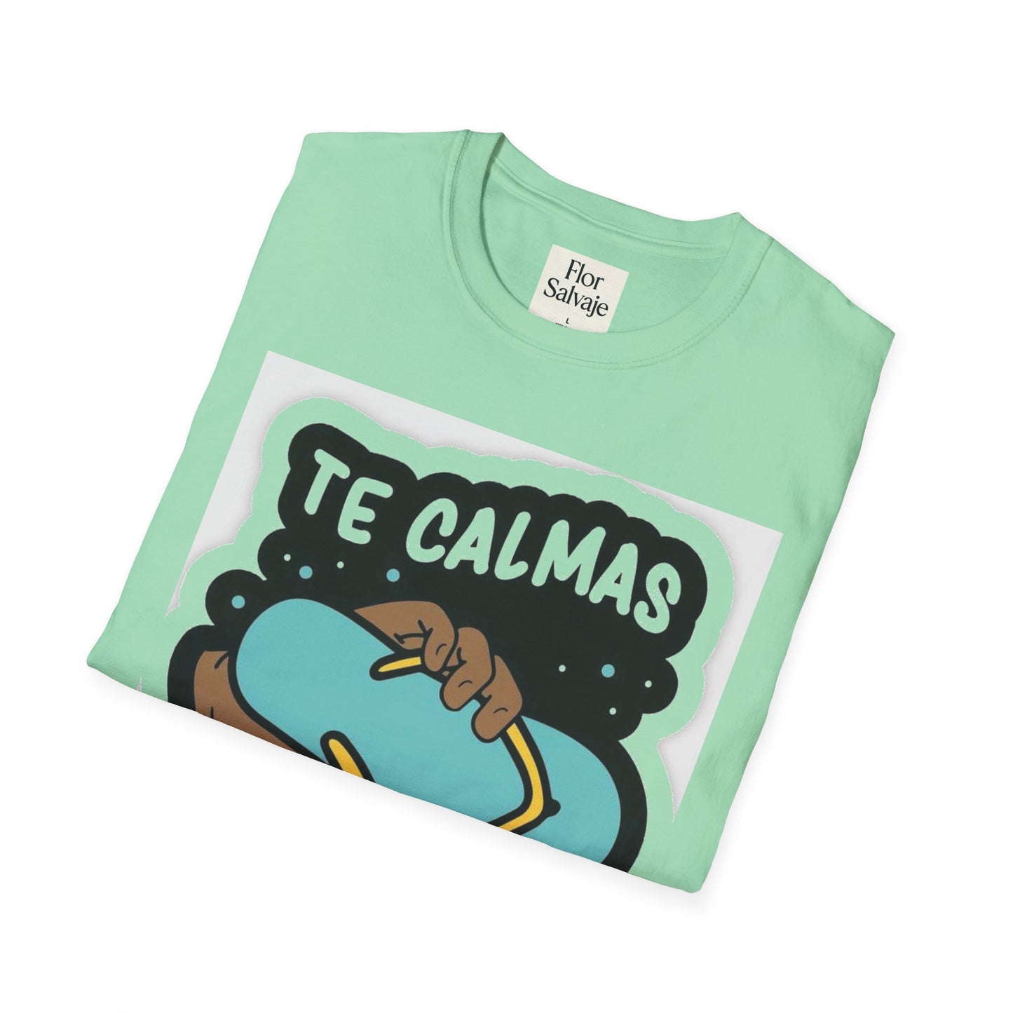 Relaxing Vibes Unisex Softstyle T-Shirt - 'Te Calmas O Te Calmo' Design