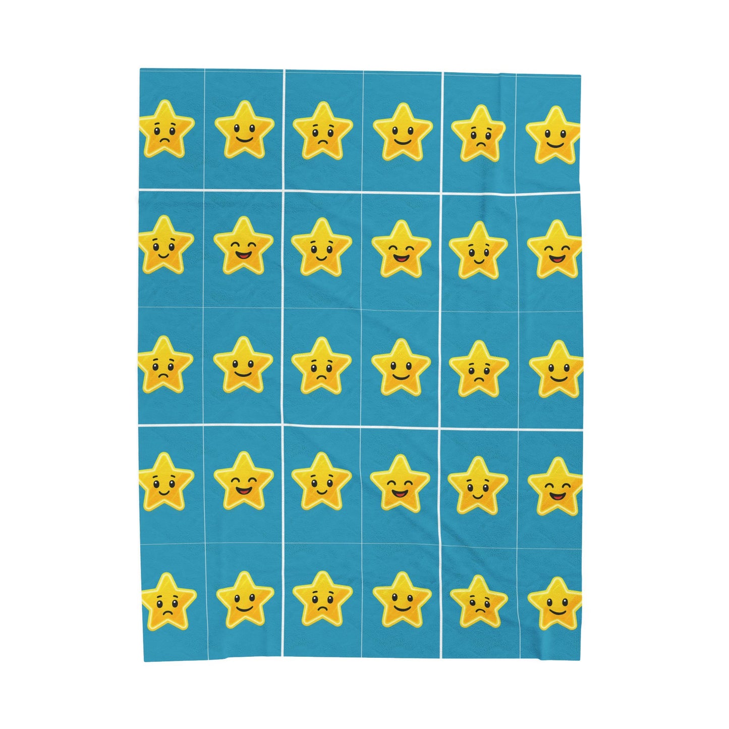 Emotional Star Velveteen Plush Blanket | Cozy and Fun for Kids' Rooms