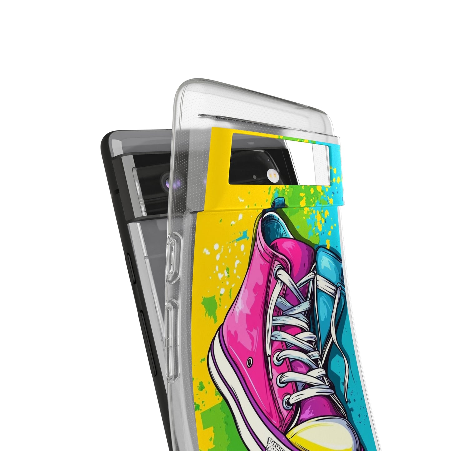 Colorful Sneakers Phone Case - Trendy Soft Phone Cases for Teens, Gifts for Her, Skateboard Accessories, Birthday Present, Fun Tech Gear