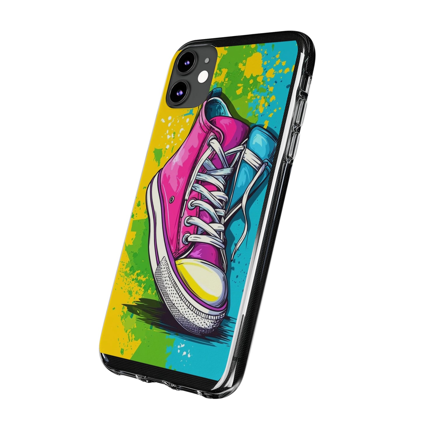 Colorful Sneakers Phone Case - Trendy Soft Phone Cases for Teens, Gifts for Her, Skateboard Accessories, Birthday Present, Fun Tech Gear