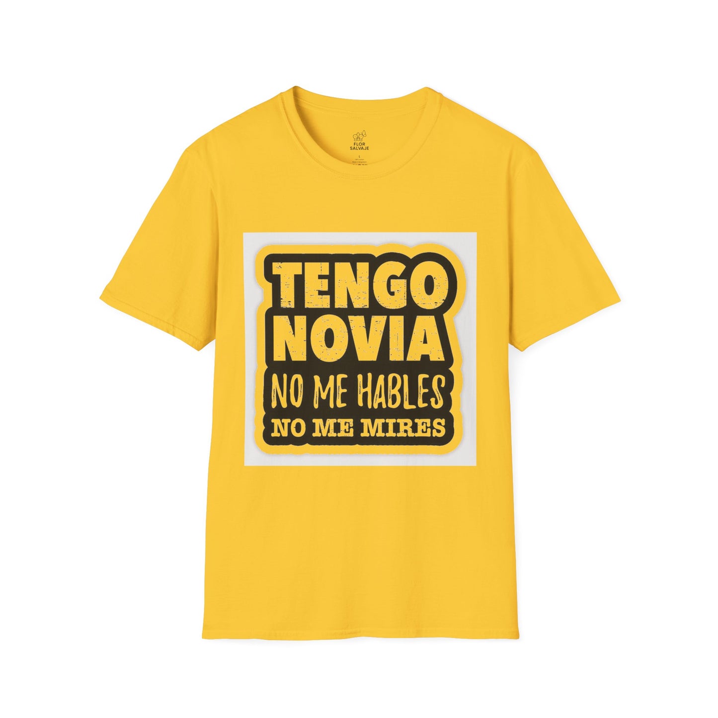 Unisex Funny T-Shirt - Tengo Novia, Playful Apparel for Couples, Perfect Gift for Anniversaries, Casual Wear, Unique Statement Tee