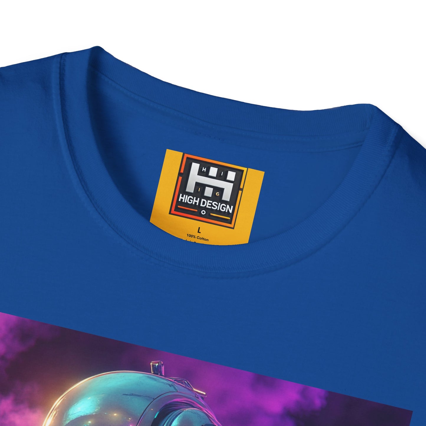 Futuristic Robot Graphic T-Shirt | Unisex Softstyle Tee | Unique Art for Tech Enthusiasts