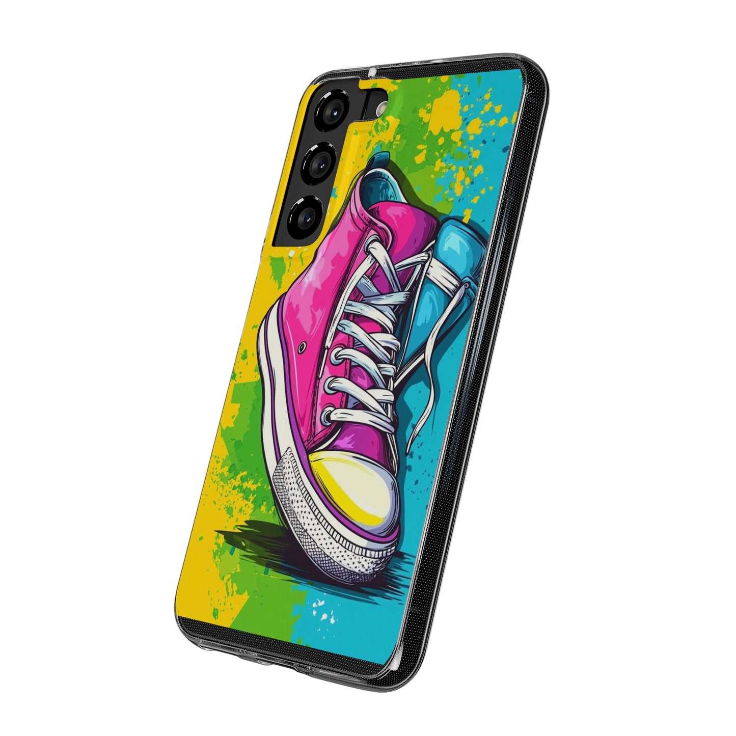 Colorful Sneakers Phone Case - Trendy Soft Phone Cases for Teens, Gifts for Her, Skateboard Accessories, Birthday Present, Fun Tech Gear