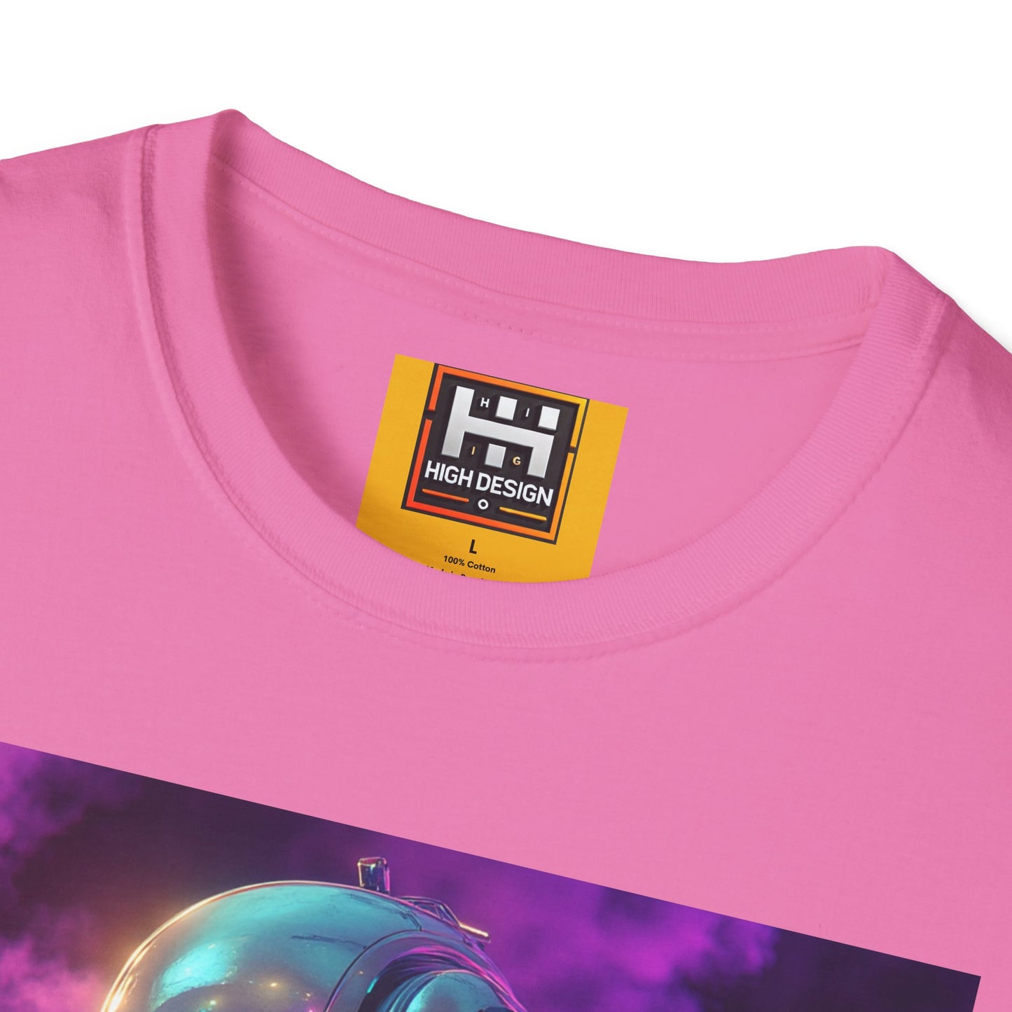 Futuristic Robot Graphic T-Shirt | Unisex Softstyle Tee | Unique Art for Tech Enthusiasts