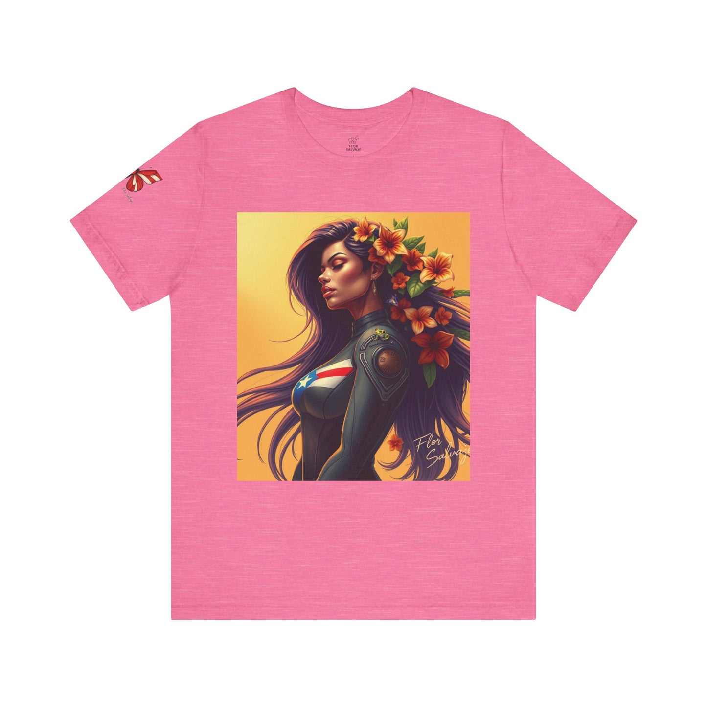 Floral Empowerment Tee: Stylish Unisex Short Sleeve, Perfect Gift for All Occasions, Casual Wear, Nature Lover, Art Enthusiasts