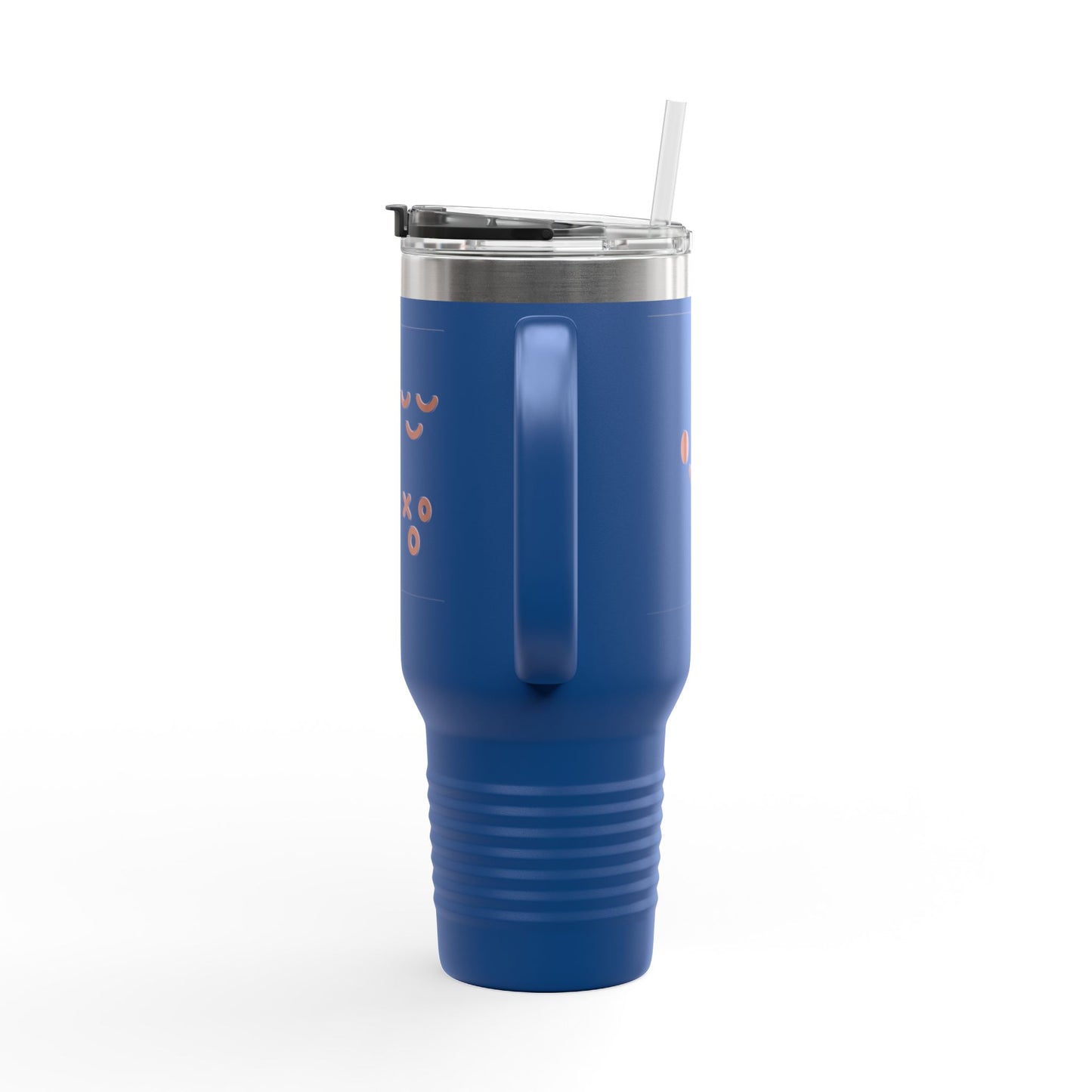 40oz Insulated Travel Mug with Cute Emoji Faces
