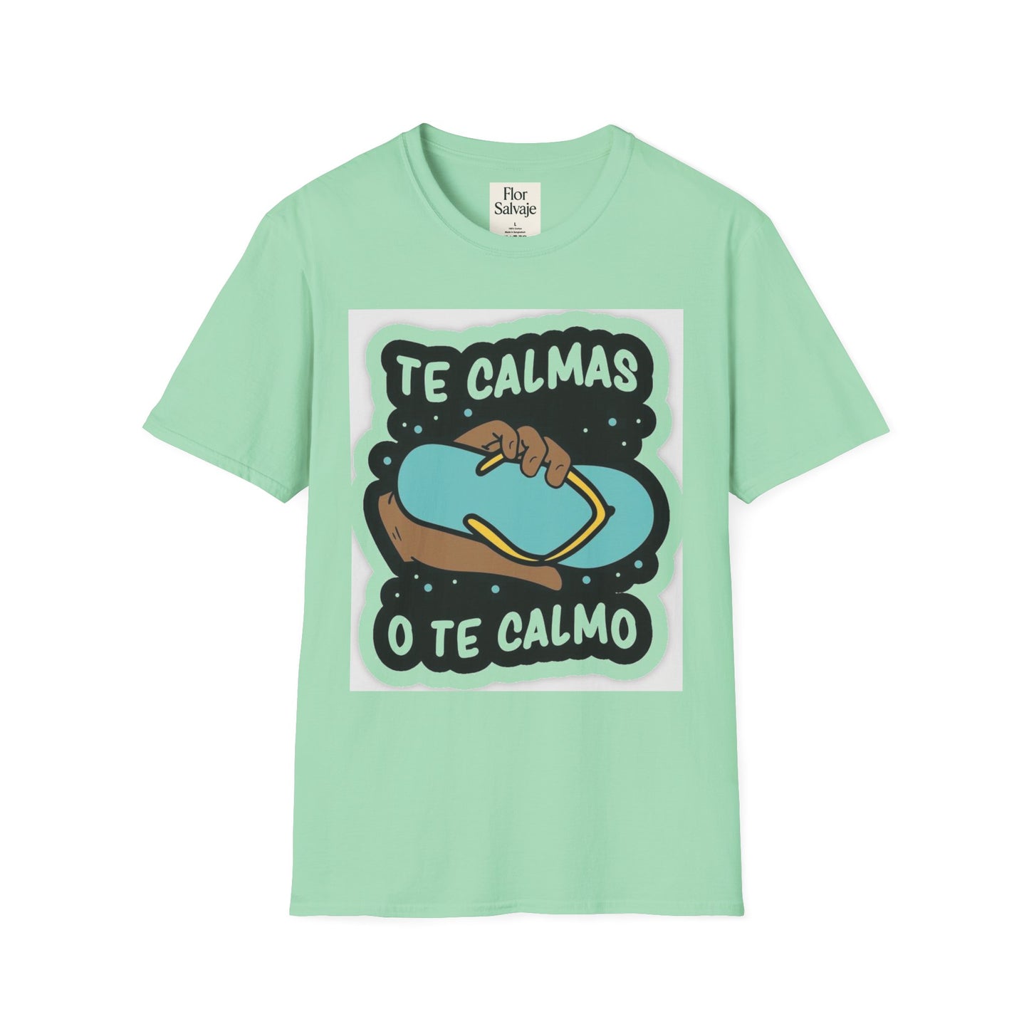 Relaxing Vibes Unisex Softstyle T-Shirt - 'Te Calmas O Te Calmo' Design