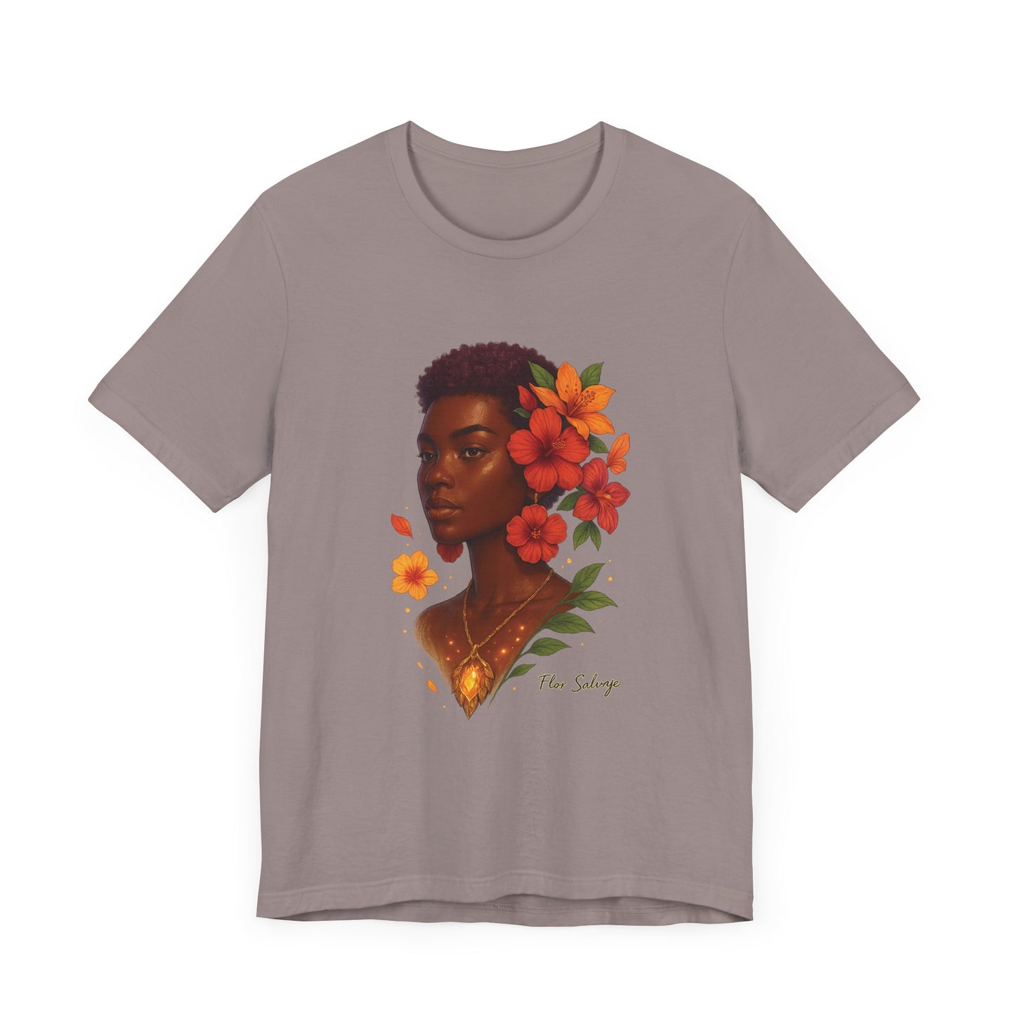 Floral Soul Unisex Tee, Inspirational T-Shirt, Gift for Her, Summer Outfit, Artistic Apparel, Unique Graphic Tee