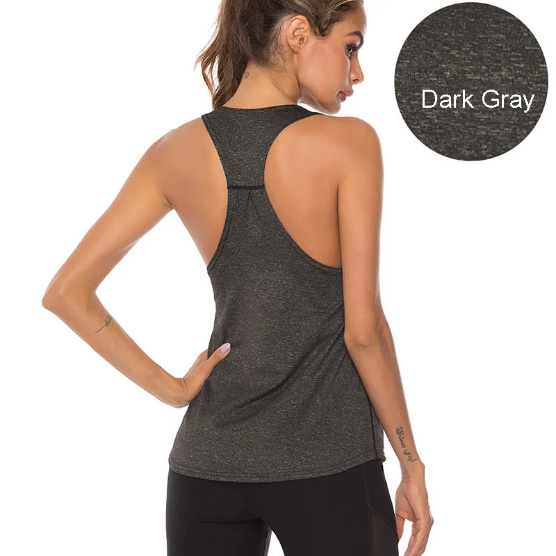 VEQKING Sleeveless Racerback Yoga Vest