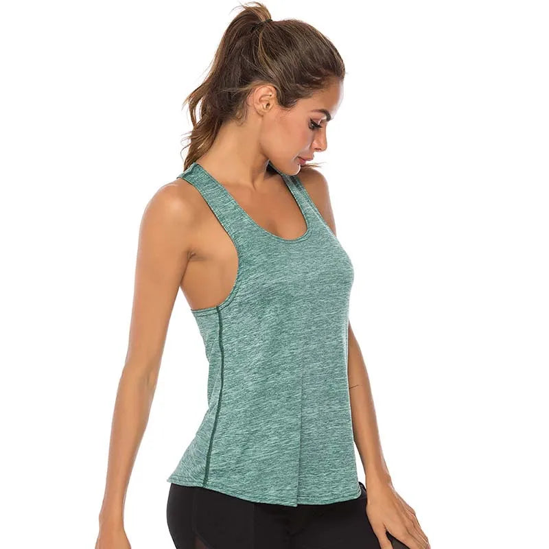 VEQKING Sleeveless Racerback Yoga Vest