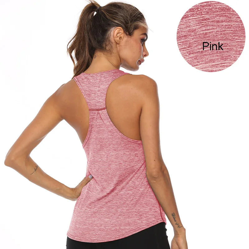 VEQKING Sleeveless Racerback Yoga Vest