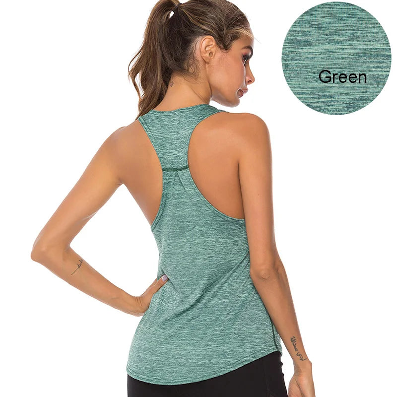 VEQKING Sleeveless Racerback Yoga Vest