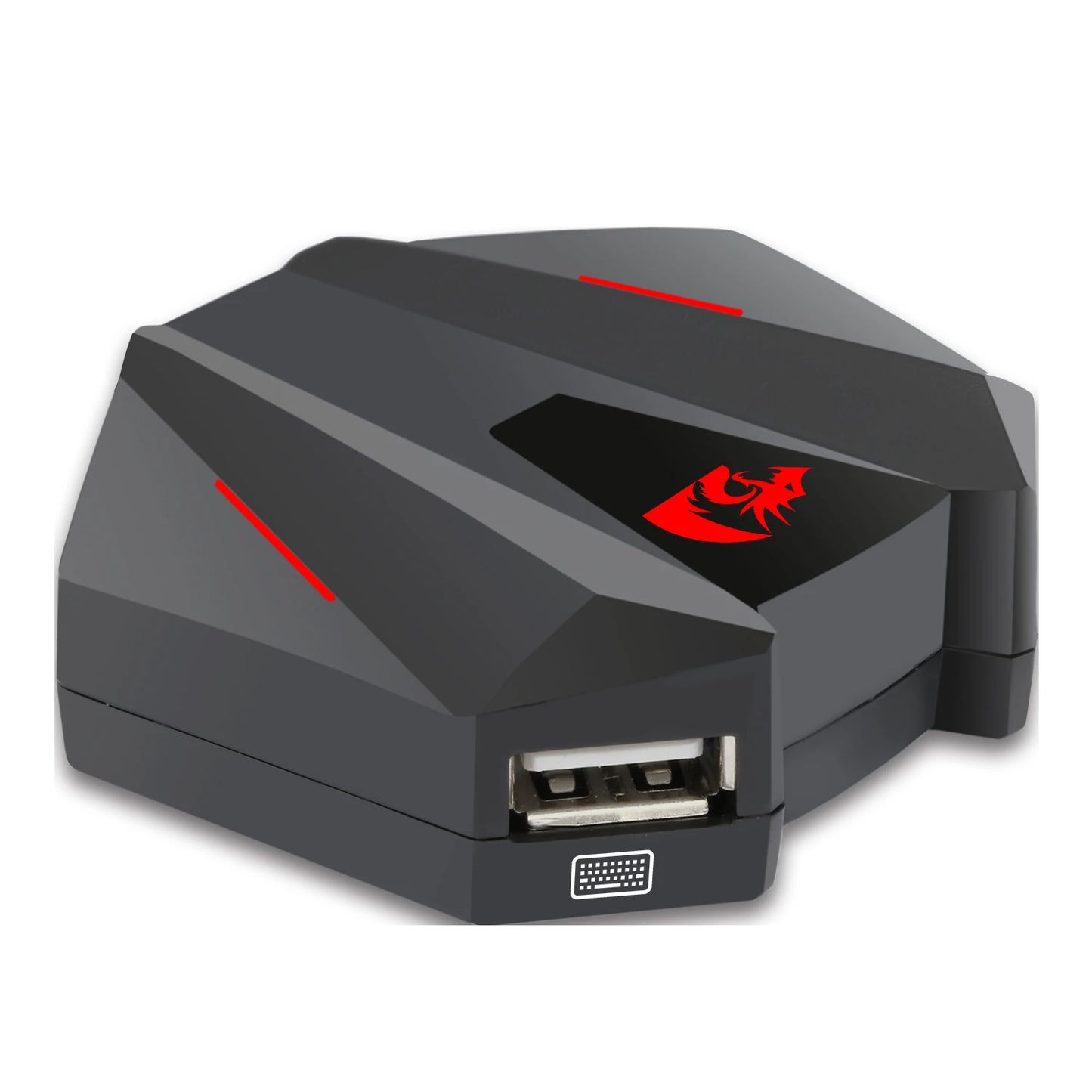 Redragon GA250 Vulcan Keyboard and Mouse Adapter LED Gaming Console Converter Compatible for Nintendo Switch PS3/4 Xbox One