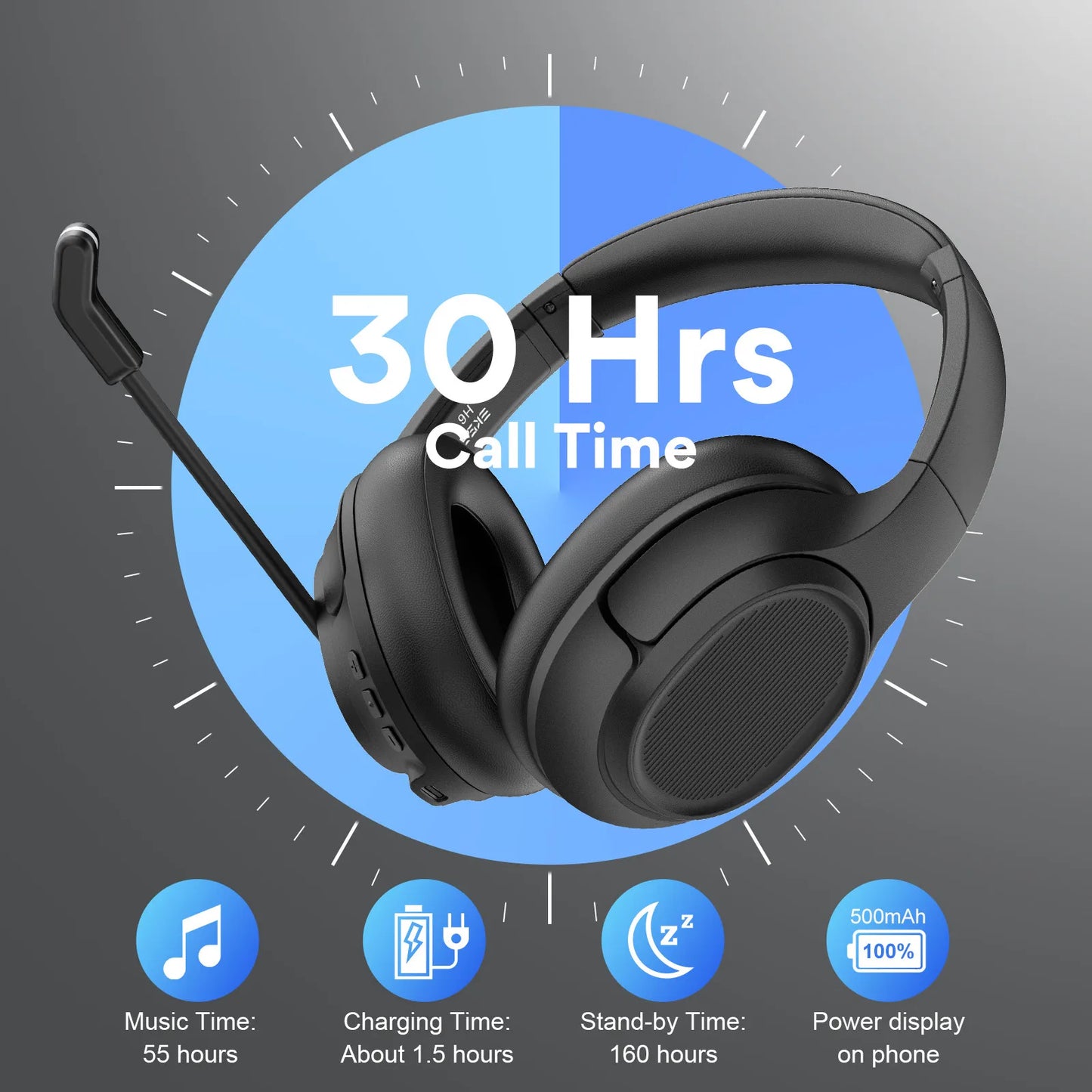 EKSA H6 Wireless Headphones Bluetooth 5.0 Headset