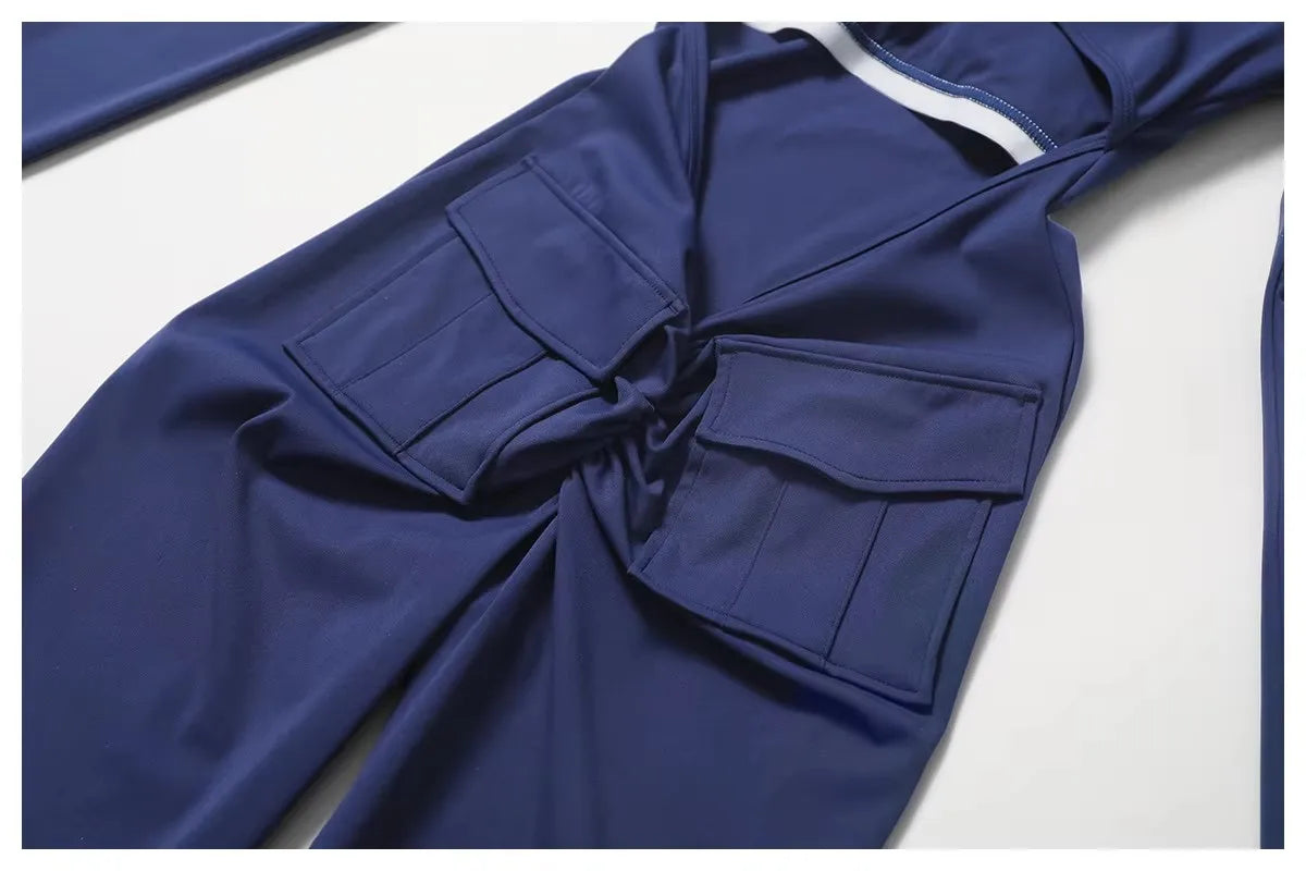 Sexy Back V Jumpsuit Gym One-Piece Suit Women Halterneck
