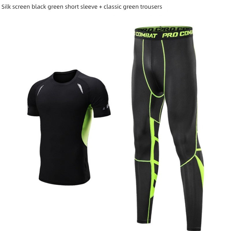 Men's Three-Piece Suit Quick-Dry Basketball Sports Spring & Fall Workout Clothes
