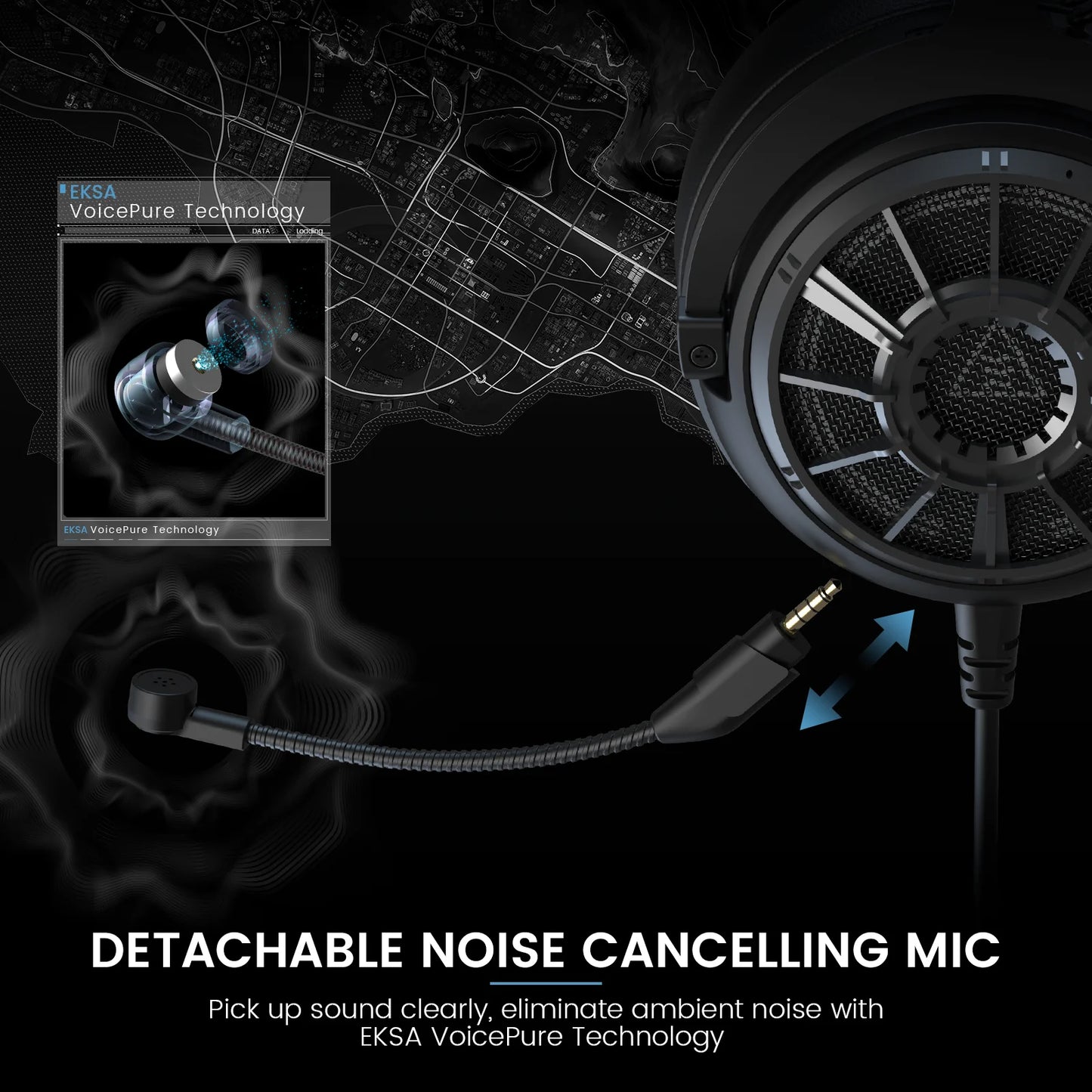 EKSA E5000 Wired Gaming Headset Over-Ear Stereo Gamer Headphones