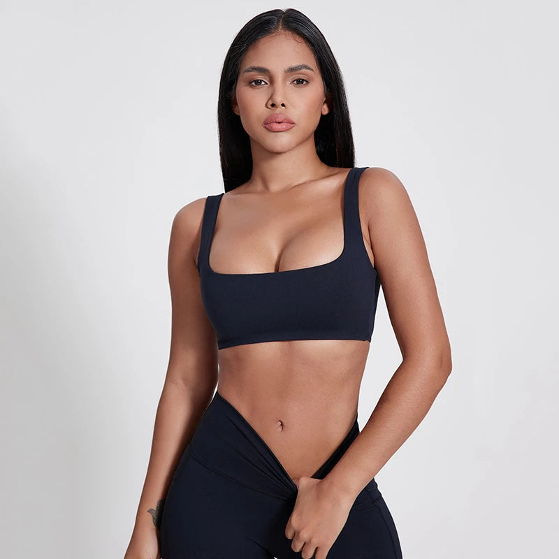 Sexy U-Neck Sports Bra Gym Workout