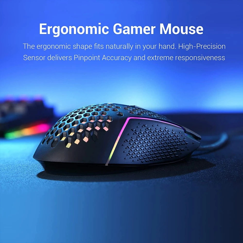 Redragon Lightweight 55g Honeycomb Gaming Mouse