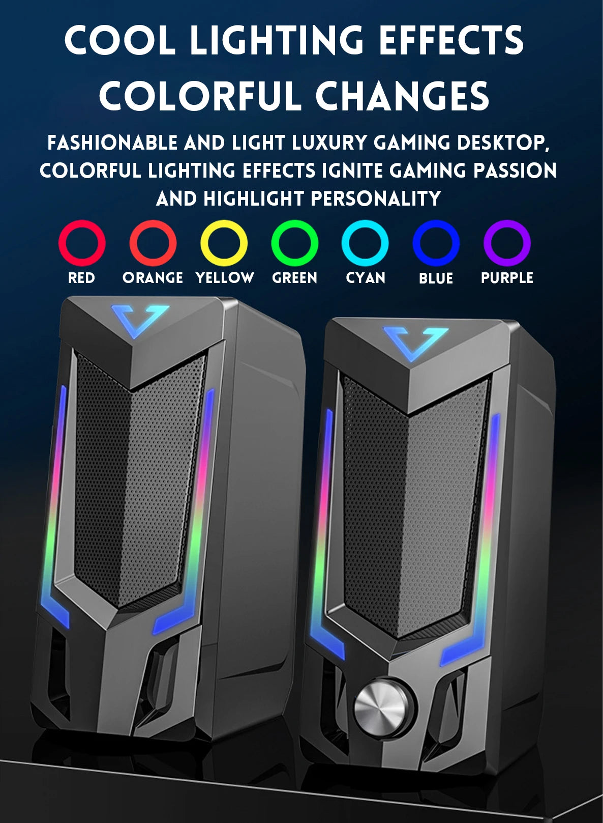 Bluetooth RGB computer speake