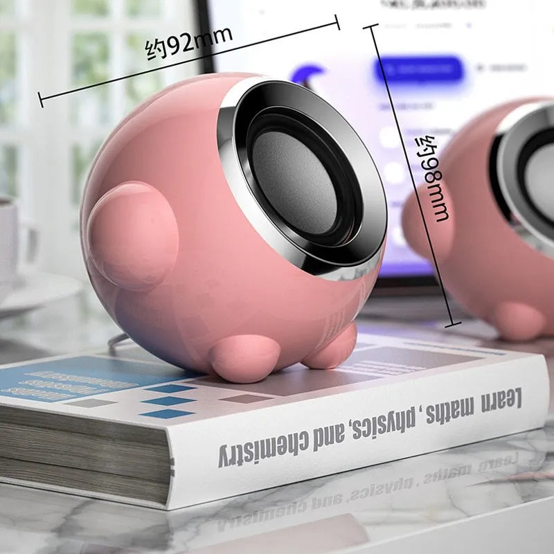 Pink Computer Speakers For PC Laptop