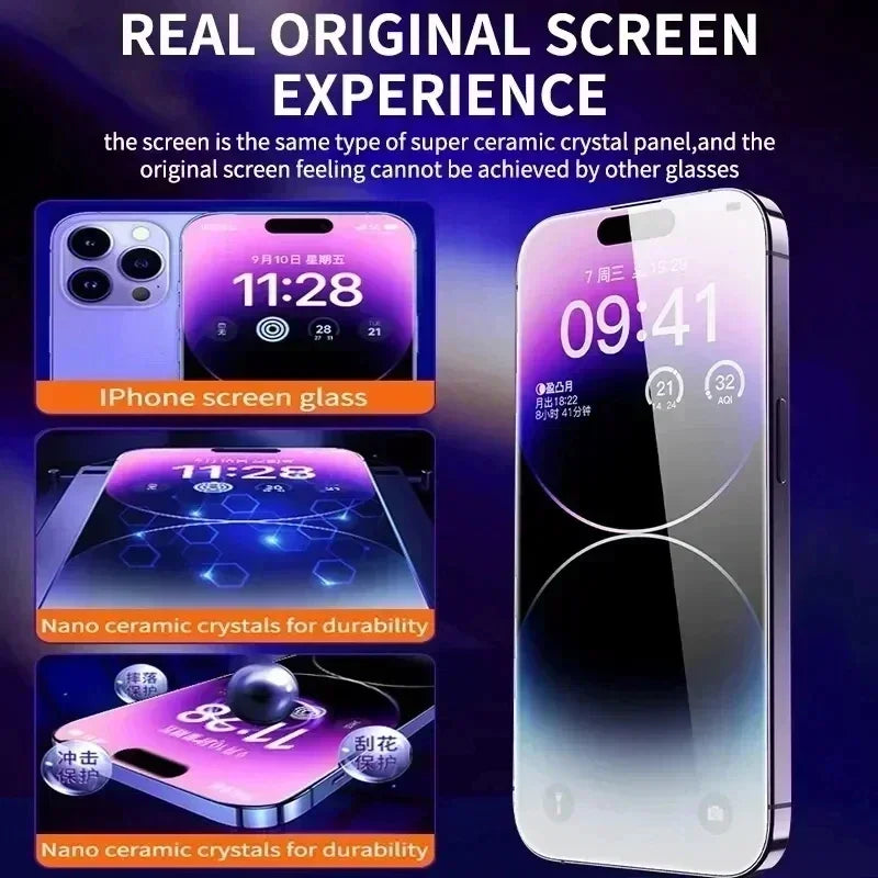 Screen Protector For iPhone 14 11 13 12 15 Pro Max Mini XS X XR 15 16 Plus Glass