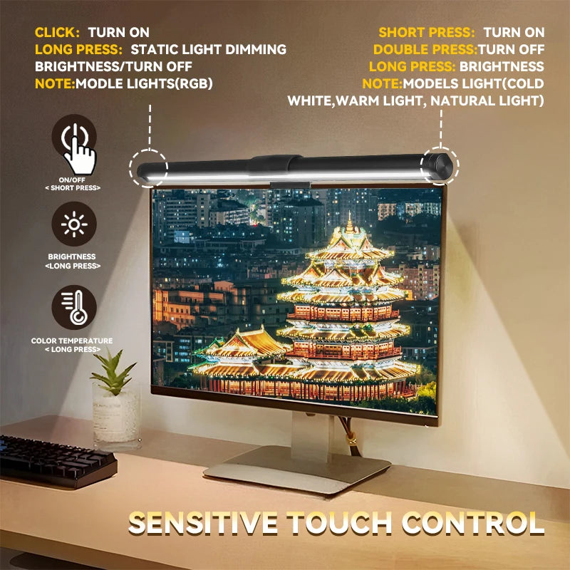 Monitor Bar LED Desk Computer Game For Pc Dimming Light