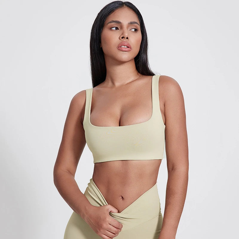 Sexy U-Neck Sports Bra Gym Workout