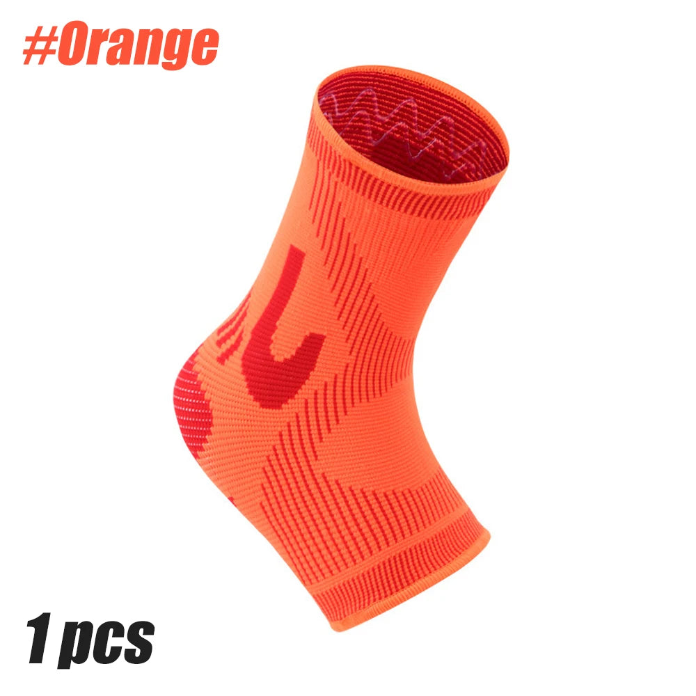 1Pcs Ankle Compression Sleeve for Women/Men,Ankle Brace for Sprained, Toeless Compression Sock for Arch & Heel Pain Relief