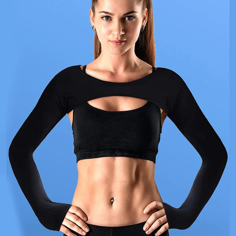 Ultra-thin Sexy Cropped Shirts For Fitness Sports Shrug