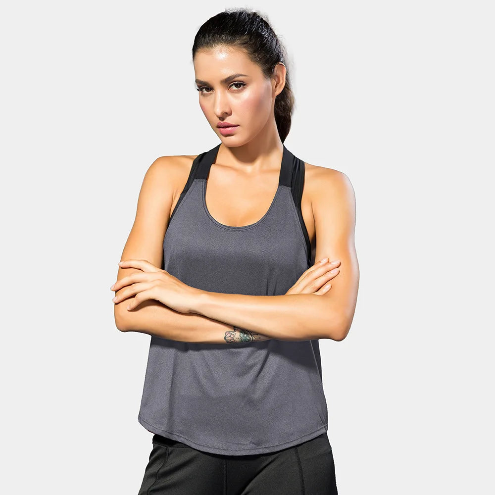 Yoga tops ladies gym shirts