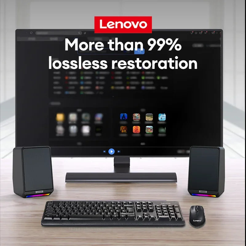 Lenovo TS38 Wired Desktop Speakers Sound Bar